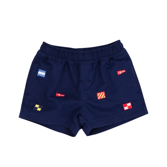 The Beaufort Bonnet Company Other - The Beaufort Bonnet Company Critter Sheffield Shorts Nautical Flags 18/24m EUC
